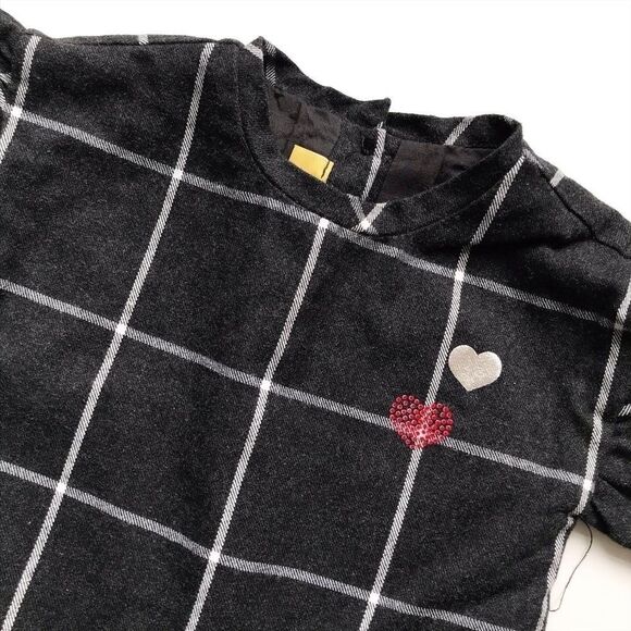 Chicco window grid plaid dress VGUC 15 months - Picture 2 of 4